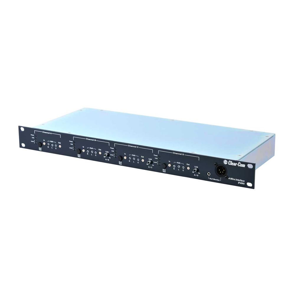 Clear-Com Encore IF4W4 4-Channel 4-Wire to Partyline Interface
